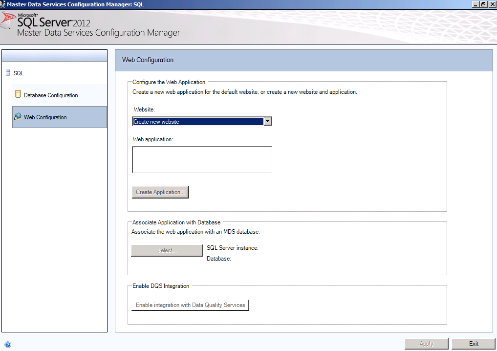 Steps I Followed To Install SQL Server 2012 Master Data Services MDS