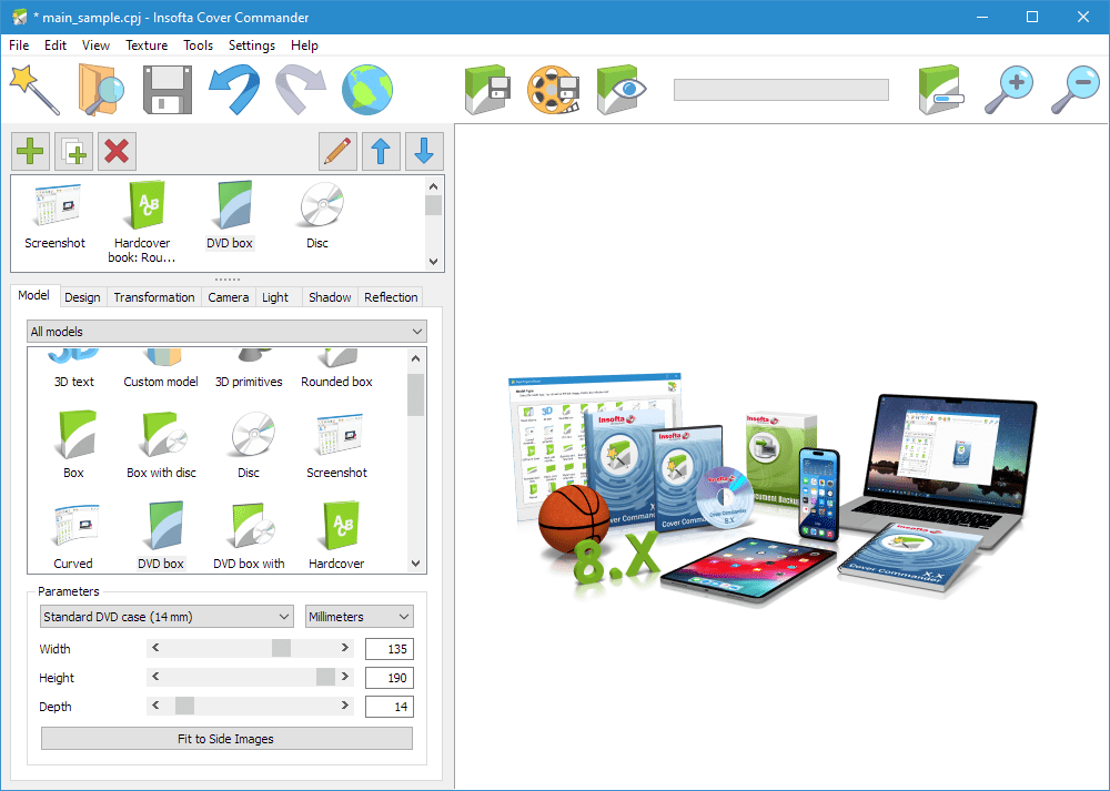 Check our vectary 3d plugin for . Cover Commander Virtual 3d Cover And Mockup Creator Design Software And Stock Icons Insofta Development