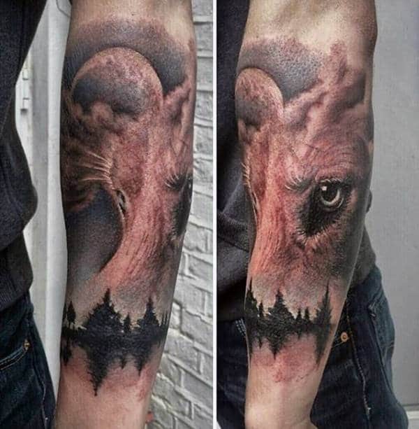 105 Awesome Wolf Tattoos For The Leader In You - Inspirationfeed 613_x_600_jpg