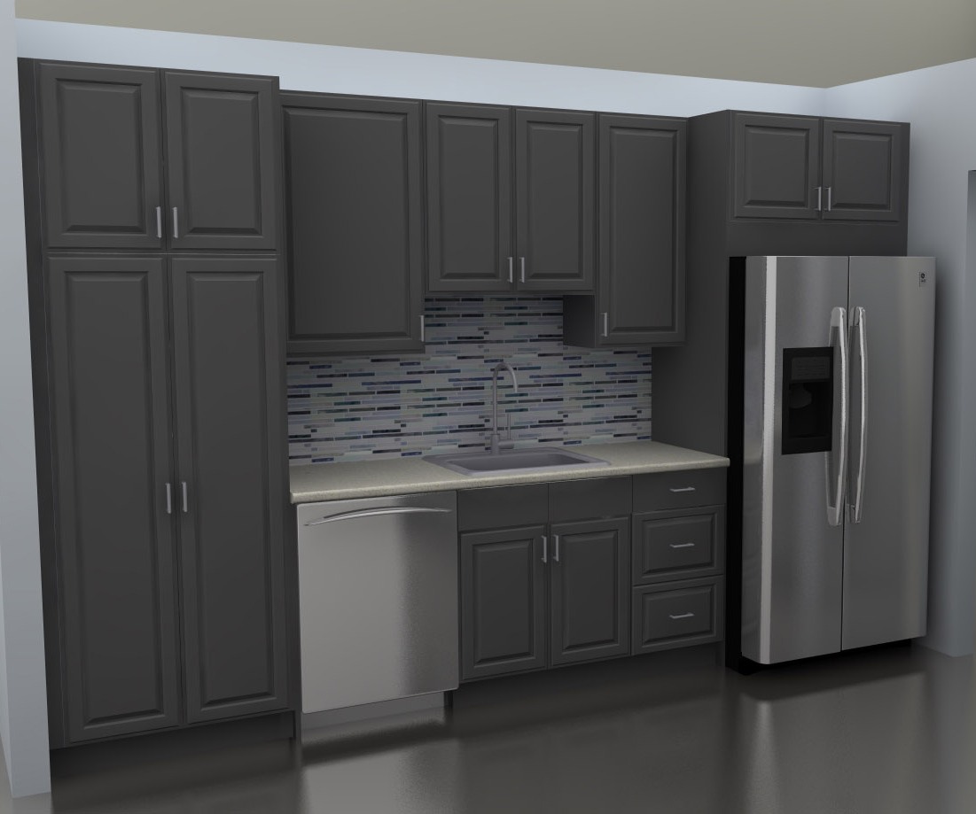 We'll go over cabinet types, sizes, and components like legs, doors, and drawers. IKEA kitchen cabinets at sink wall