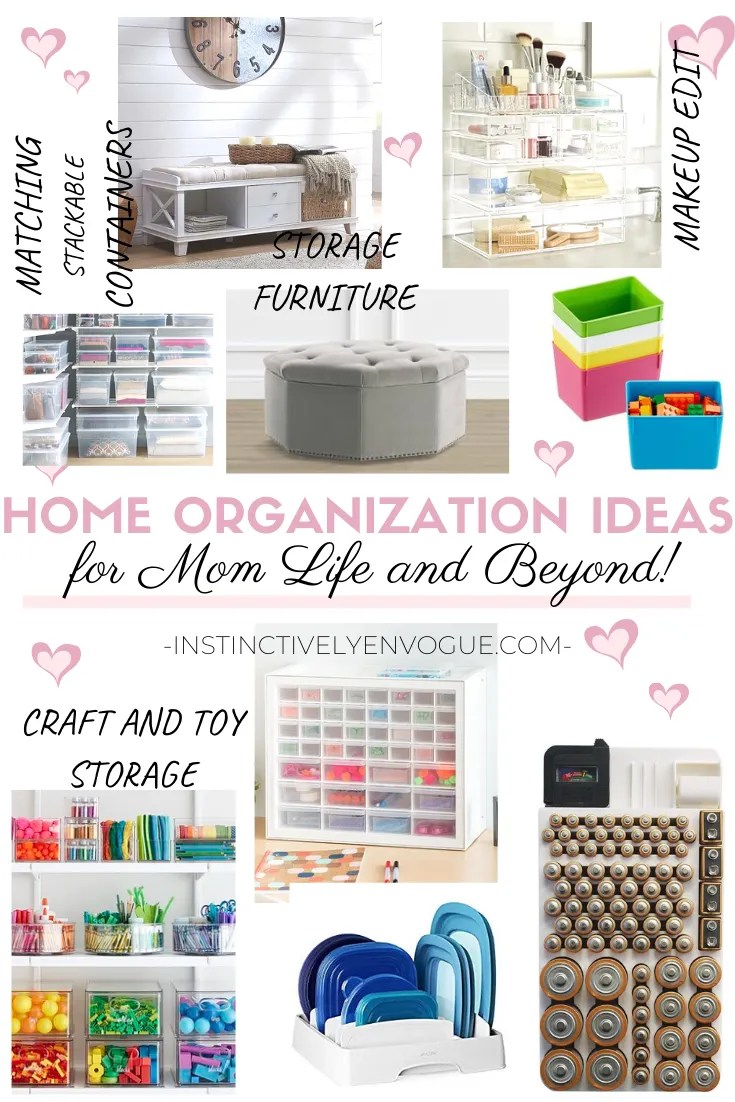 home organization ideas for toys, makeup, and more