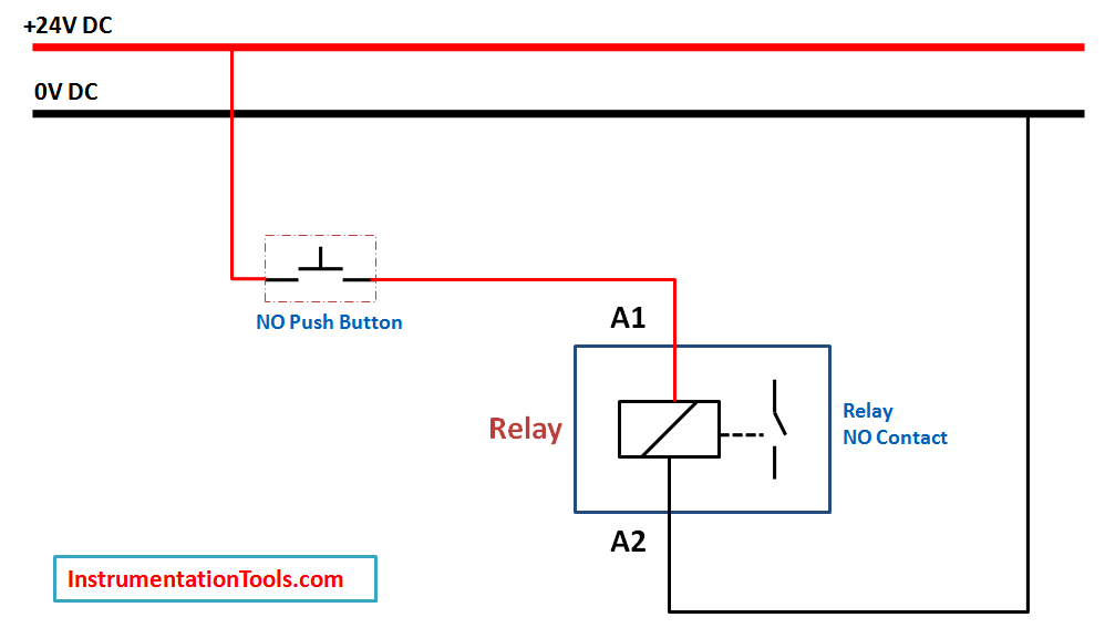 Relay Latching Circuit Using Push On Instrumentation Tools Relay Latching Circuit Using Push On Instrumentation Tools