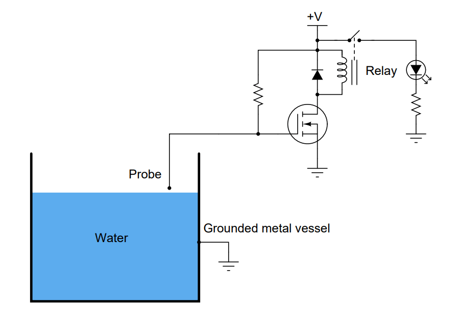 Water Level Indicator Circuit Diagram With Relay Circuit Diagram