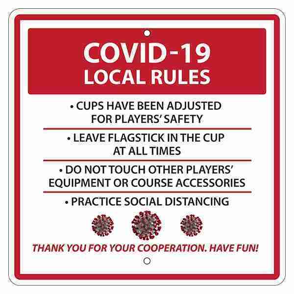 Mini Golf Course Rules Sign – Covid 19 | Rental Mini Golf Course Rules Sign – Covid 19 | Rental
