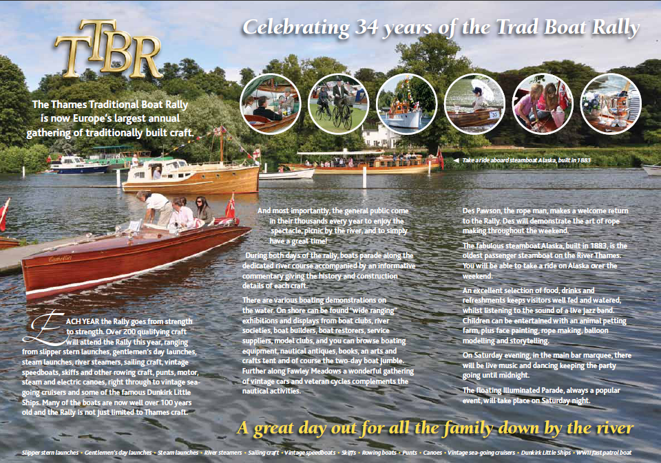 Thames Traditional Boat Rally 16th-17th July 