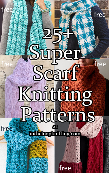 Easy wide rib scarf pattern with a keyhole from lion brand yarns. Super Scarf Knitting Patterns In The Loop Knitting