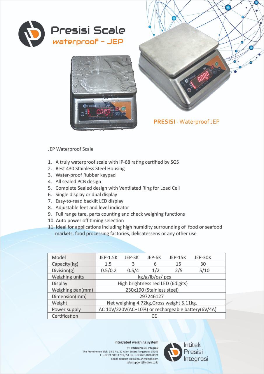 Presisi JEP Waterproof Scale - Intitek
