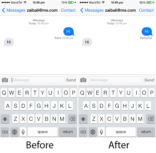 How to Stop iMessage from showing read reports - iOS Hacker