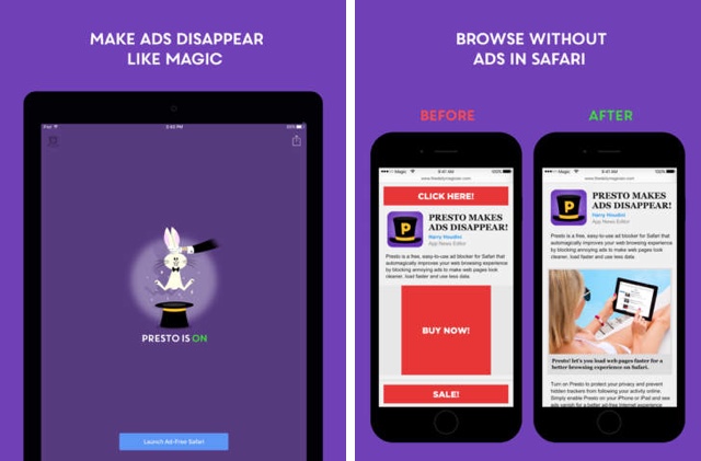 Presto is an easy to use ad blocker app for iOS iOS Hacker