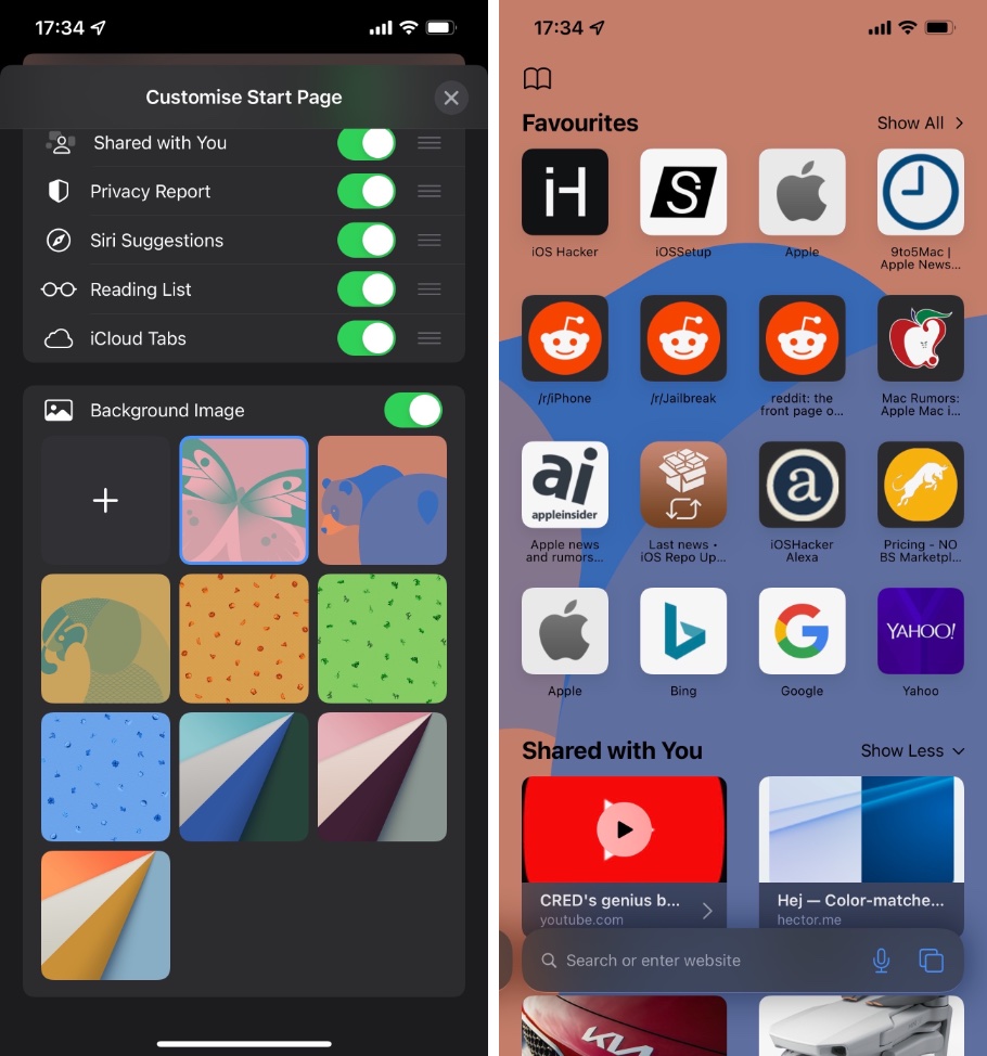 Everything you need to know about safari 15 on ios for web designers,. How To Change Safari Background Image On Iphone Or Ipad Ios Hacker