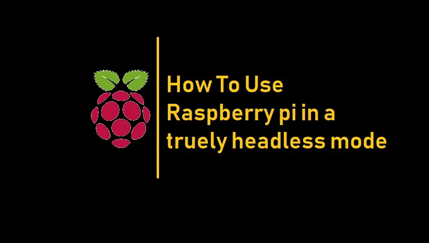How To Use Raspberry pi in a truely headless mode