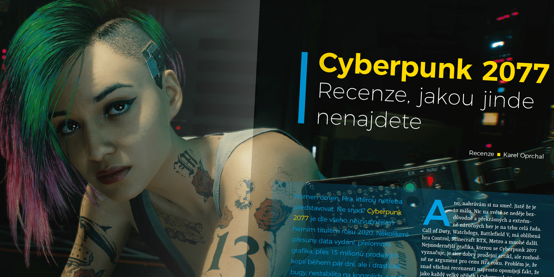 Cyberpunk 2077 Recenze Jakou Jinde Nenajdete Ipure Cz