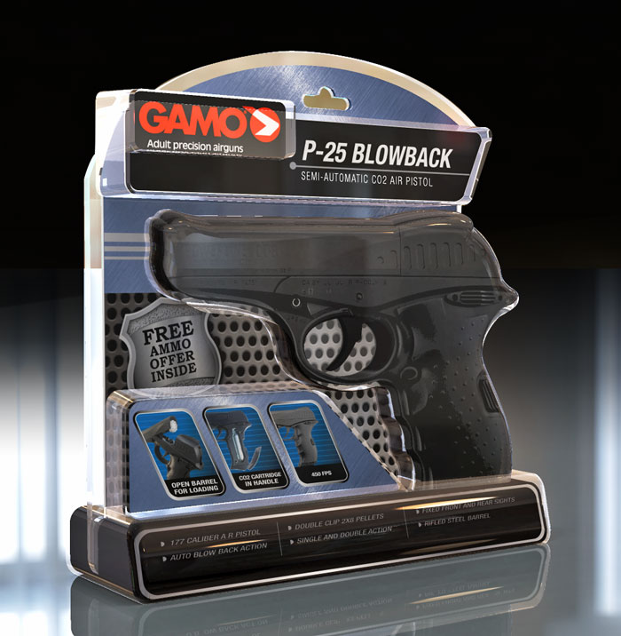 Hanging Clam Pack Concept 3-D Rendering)