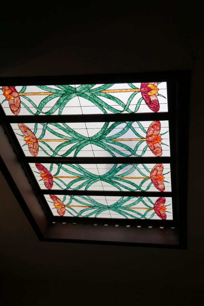 Stained Glass Window above second floor landing