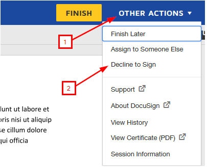 Drag and drop your signature. Decline Signing A Docusign Document Ucsf It