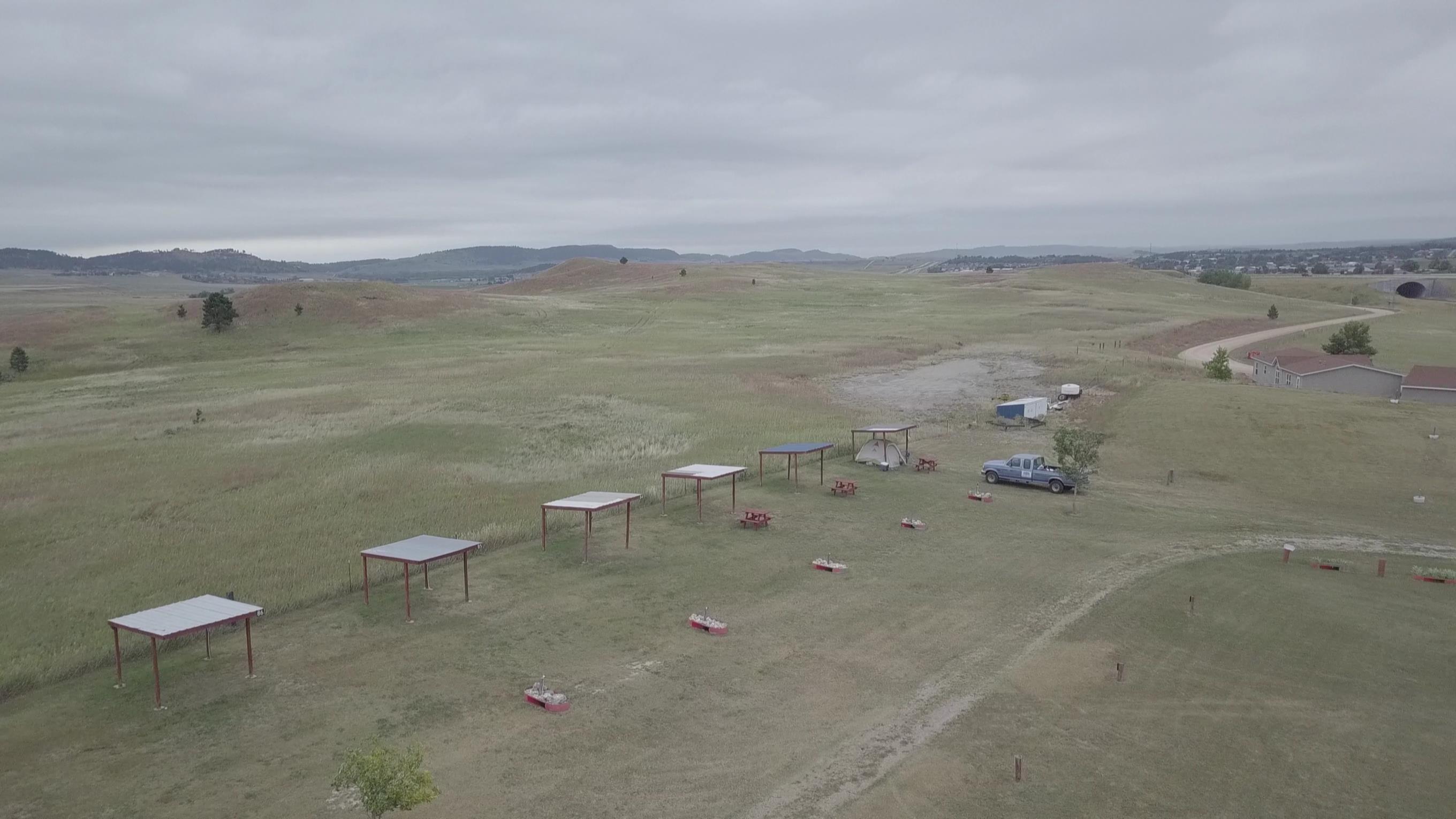 South Dakota, Black Hawk Three Flags RV Park ITCHY FEET and an RV