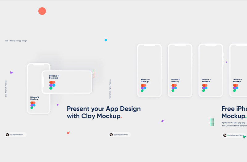 Visit download page download and enjoy this free iphone 11 clay mockup psd front/side view. Iphone 11 Free Clay Mockup By Pixels Mockup Epicpxls