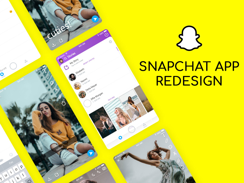 Checkout the most popular ui design resources listed on our website by the topic. Snapchat Redesign Ui Kit By Griflow Graphics Epicpxls
