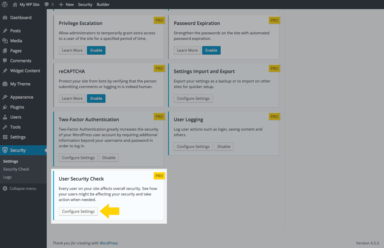 18/5/2021 · wordpress powers over 40.0% of all websites on the internet, and with hundreds of thousands of theme and plugin combinations out there, it's not surprising that vulnerabilities exist and are constantly being discovered. WordPress User Security Check in iThemes Security Pro