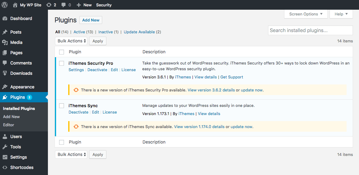 How to create plugin files. How to Update WordPress Plugins
