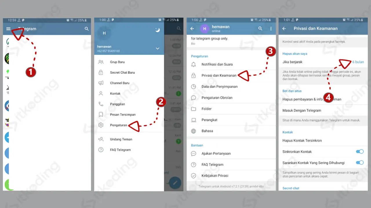 Lalu, masukkan nomor telepon akun telegram di kolom “ your phone number ”. Link Hapus Akun Telegram Permanen Cek Disini