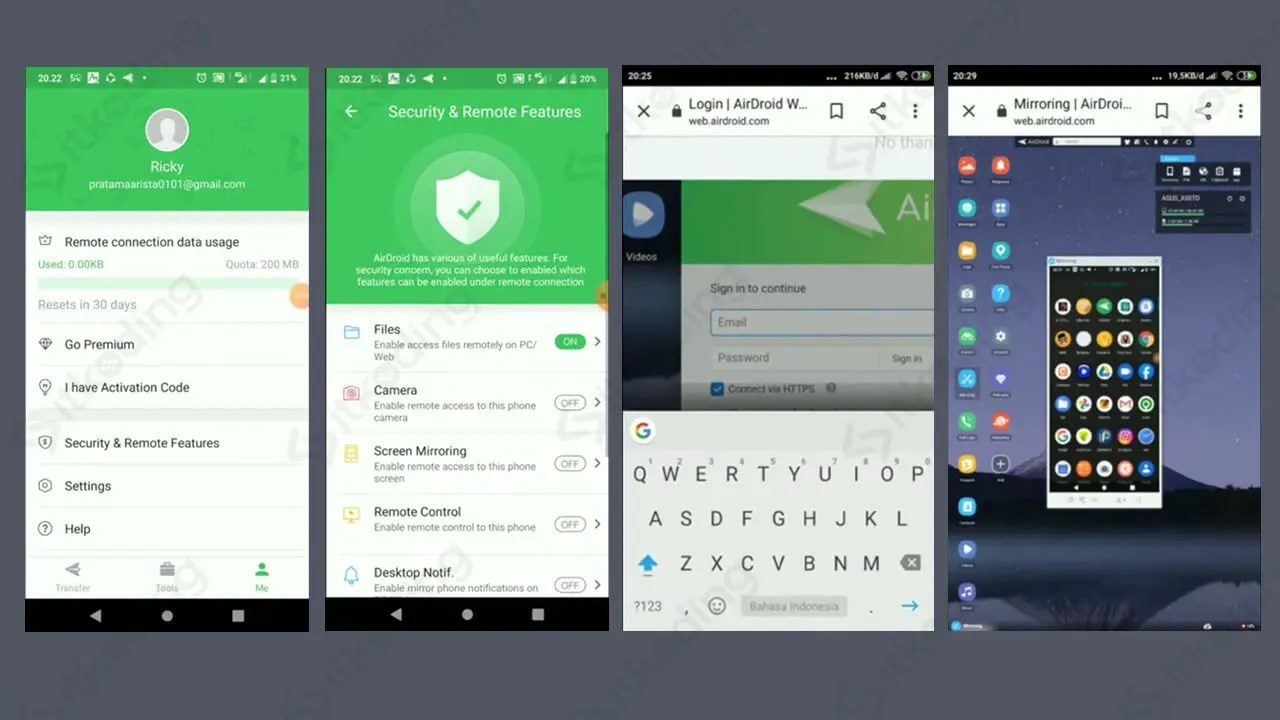 12.08.2021 · pada kesempatan kali ini kami akan membagikan bagaimana cara sadap melalui aplikasi sadap wa terbaik atau tanpa menggunakan aplikasi. Cara Menggunakan Airdroid Untuk Mirroring Android