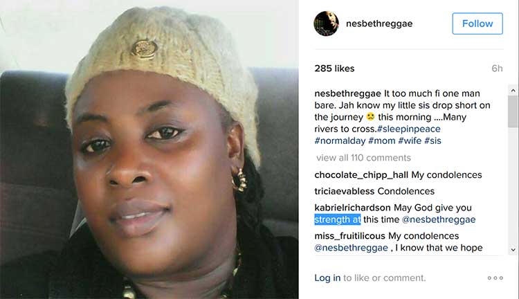 Nesbeth's Sister Dies Just Months After The Passing of His