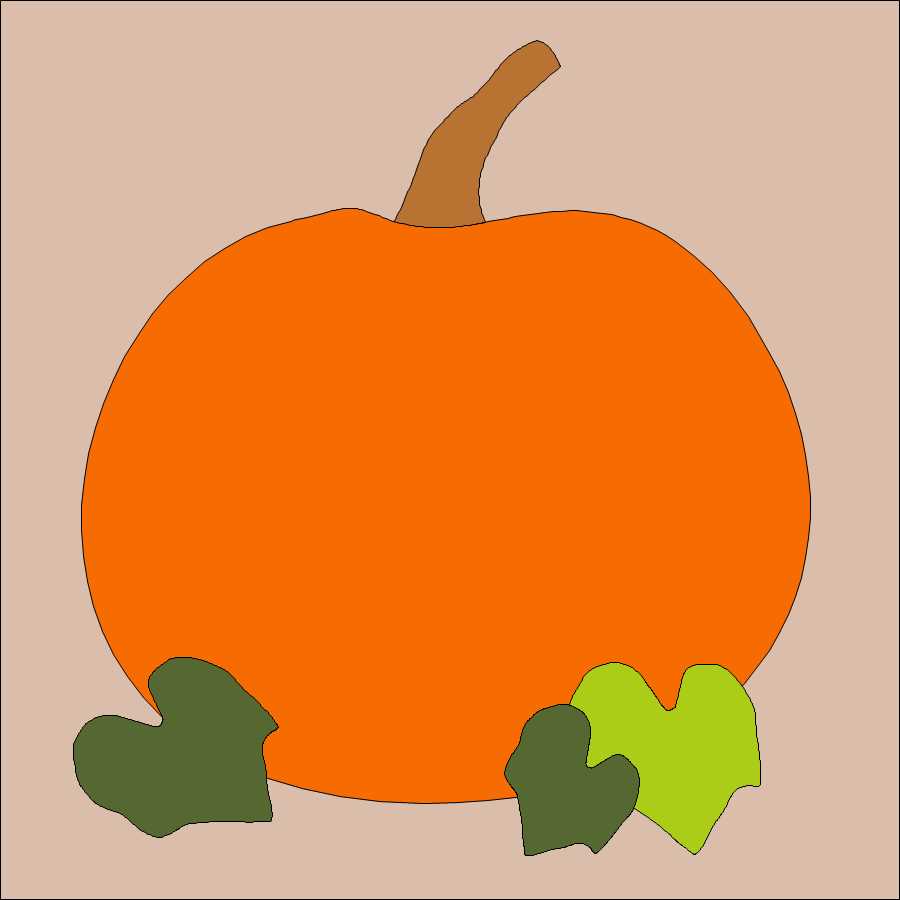 Haunted halloween woolen mat kit. Fall Pumpkin Applique Quilt Block Pattern Jaded Spade Creations
