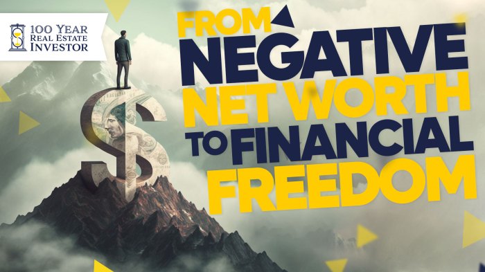 When might a negative net worth be ok