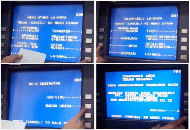 Pembayaran iuran bpjs kesehatan melalui atm bank bri . Pembayaran Bpjs Melalui Atm