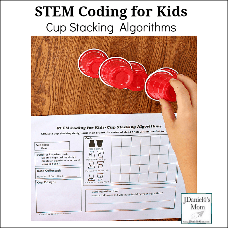 Most popular coaster on the. Stem Coding For Kids Cup Stacking Algorithms