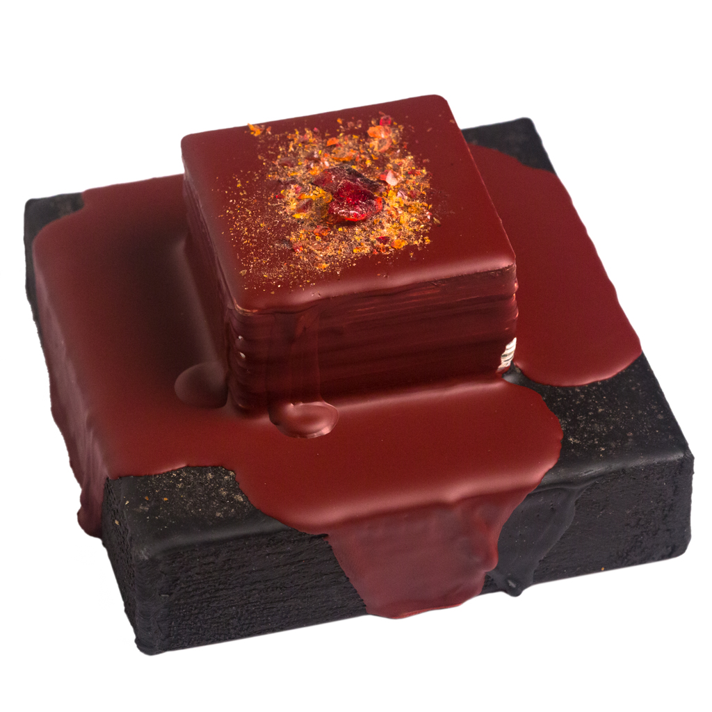 Cradled Wood Panel - Encaustic - Piano Hammer - Glass - 4x4x1 inches - 2016