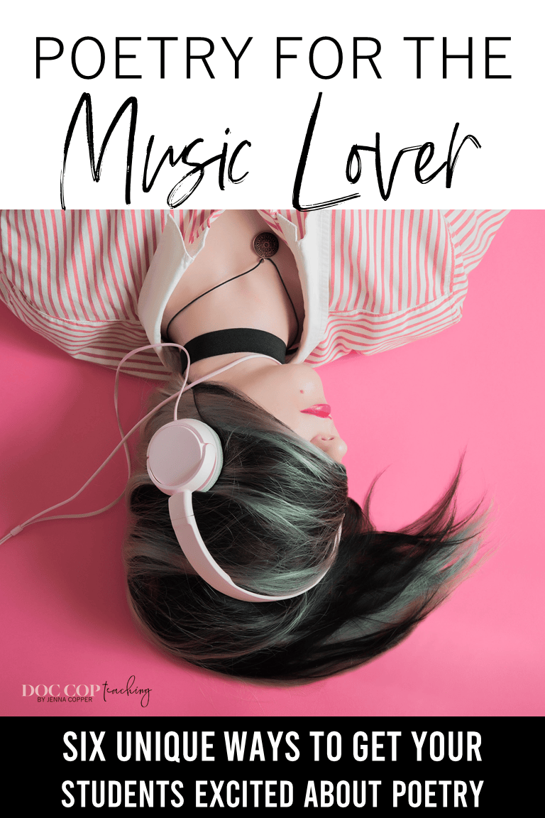 Teaching poetry in high school and middle school can be challenging, but it doesn't have to be. This post explains a new approach by using different interests to appeal to students. Click to find activities, lesson plans, anchor charts, and strategies to make poetry fun for teens. #teachingpoetry #reading #poetry #englishteacher #elateacher