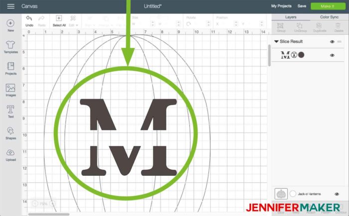 Type out your text · step 3. Cricut Split Monogram Tutorial Free Svg Jennifer Maker