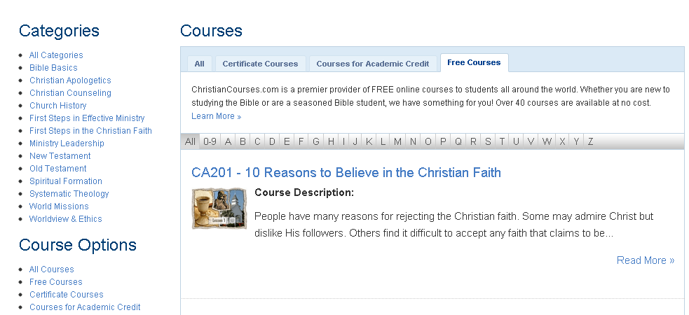 International seminary for distance education's courses · 3. Free Bible College