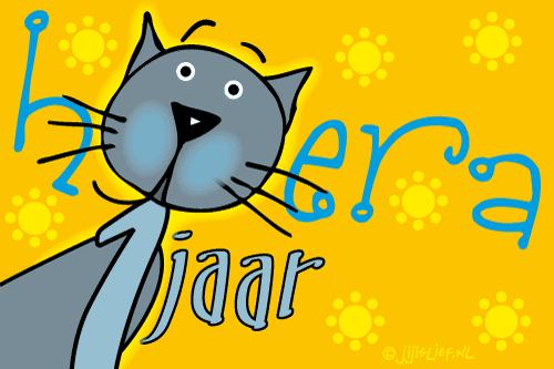 De allereerste verjaardag moet natuurlijk gevierd worden. Jij Is Lief Kaart Hoera 1 Jaar