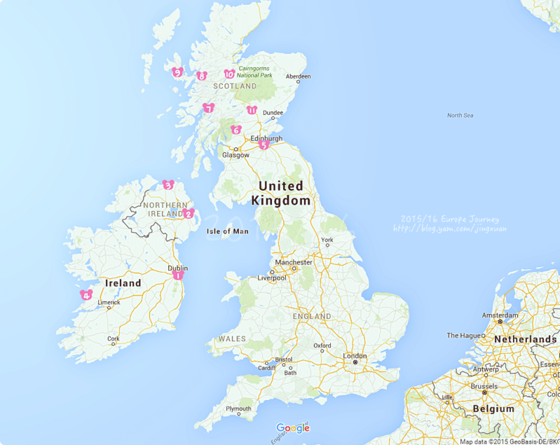 愛爾/蘇格蘭自助｜愛爾蘭、蘇格蘭行前規劃與準備（含住宿交通、票卷、美食料理、餐廳等）．Travel plan of Ireland and Scotland