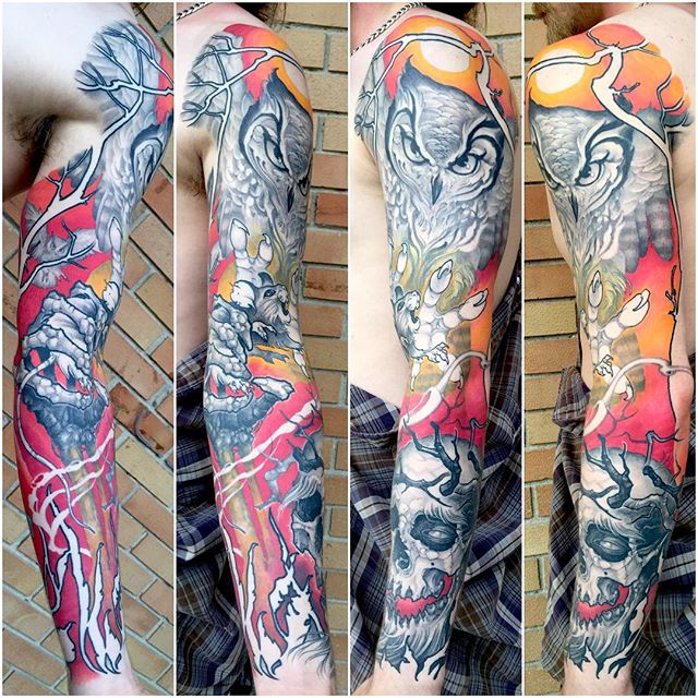 Neo Traditional Black And Grey – All Things Tattoo 640_x_640_jpg