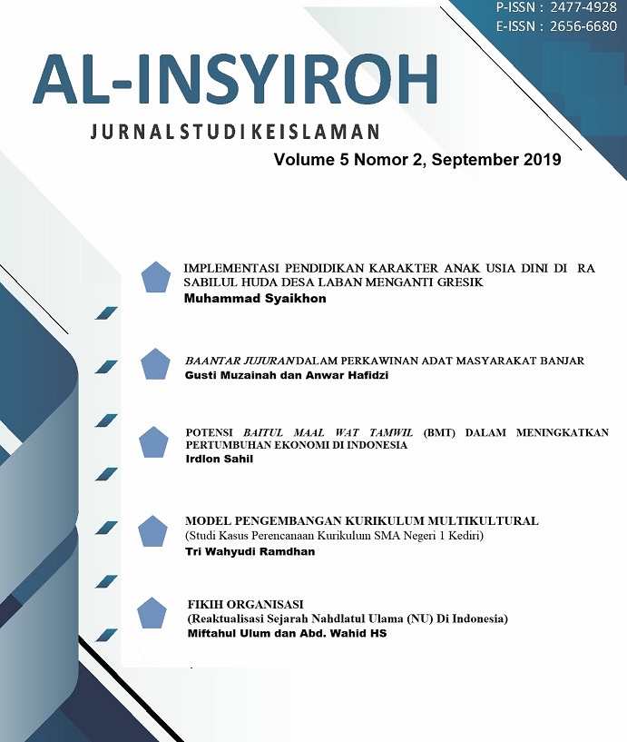 Ada beberapa pola organisasi isi (materi pelajaran) kurikulum subjek . Al Insyiroh The Islamic Studies Journal Ici Journals Master List