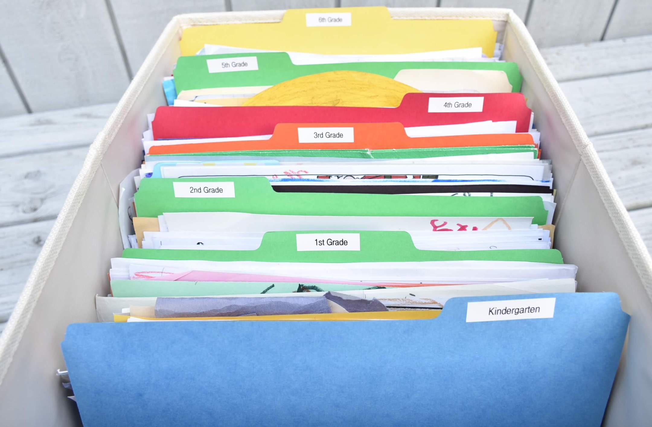 How to Store Kids' School Papers Journey Toward Simple