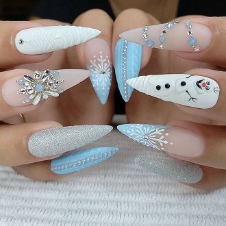 нарисованный макет ногтей