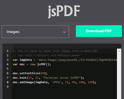 In fact, you'd like it free? Jspdf Generate Pdf Files In Javascript Jquery Plugins