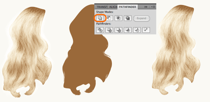 как рисовать волосы в иллюстраторе