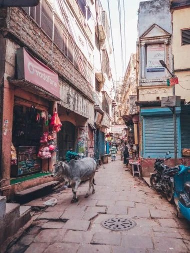 2 Days in Varanasi, the holy city of India. streets of varanasi