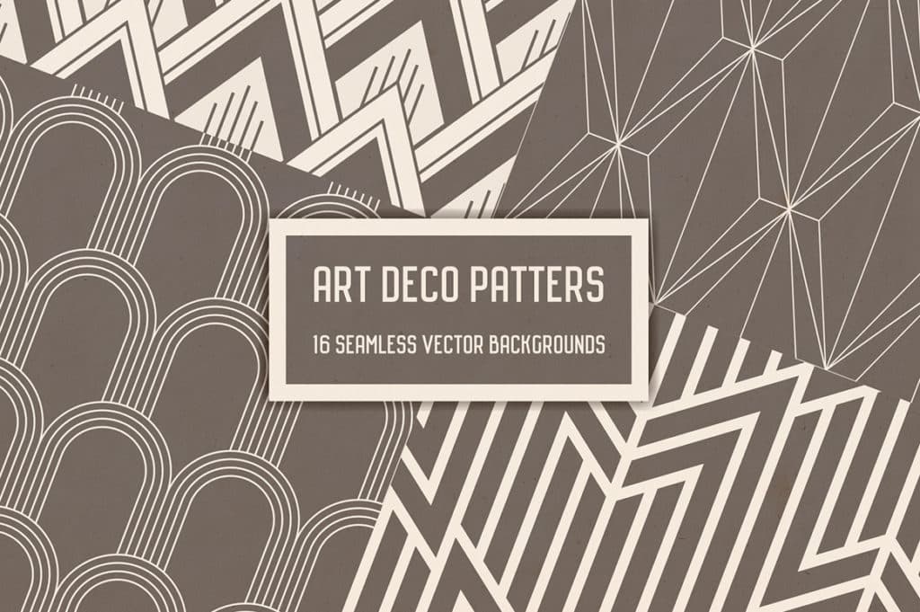 100 Best Art Deco Patterns Elements Frames For Graphic Design