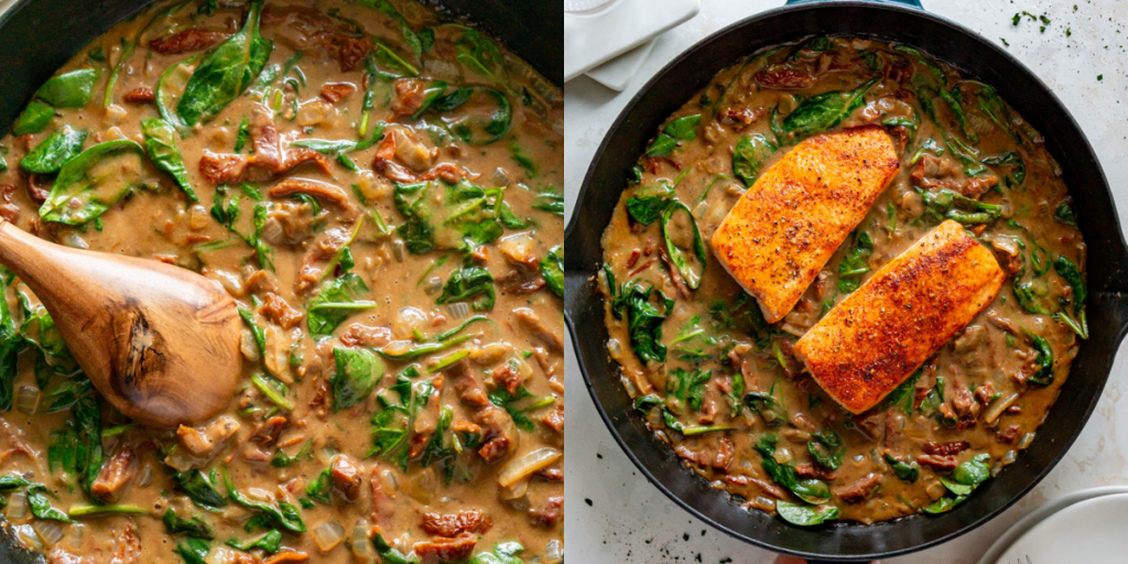 how to make tuscan salmon
