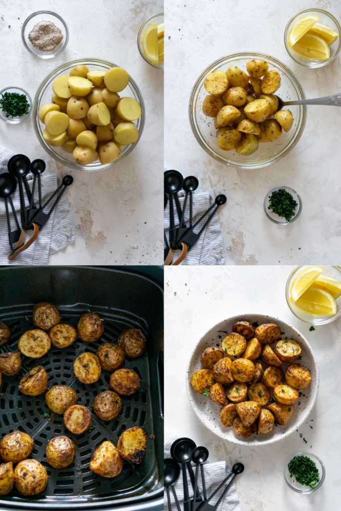steps for making air fryer potatoes