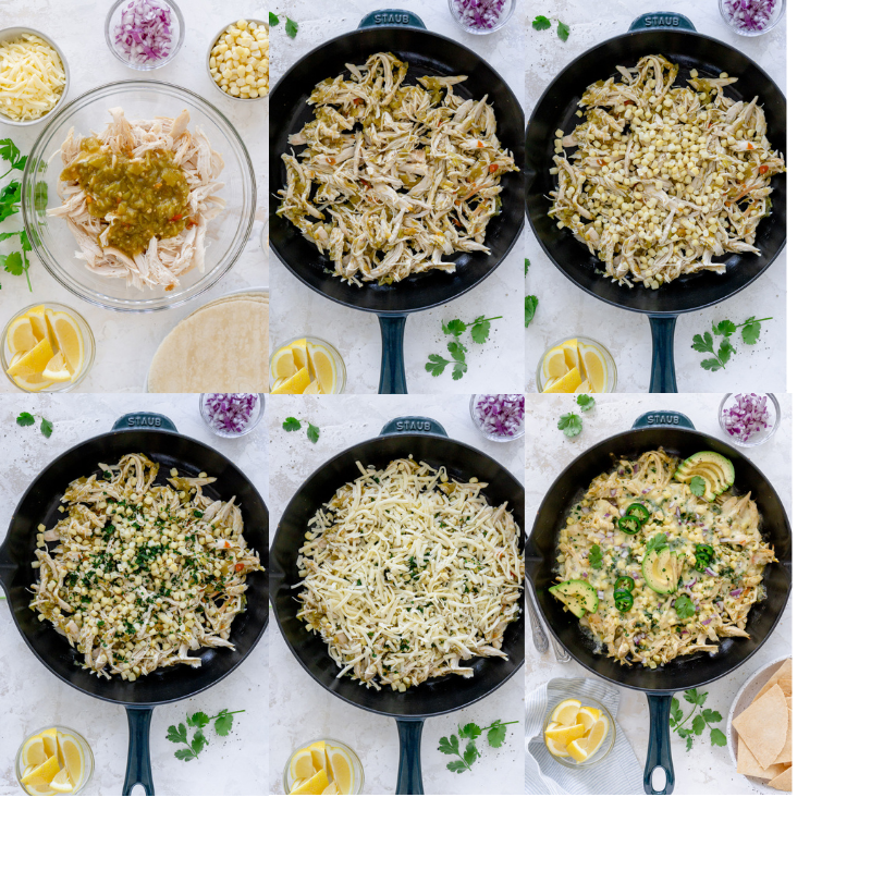 steps to make skillet enchiladas