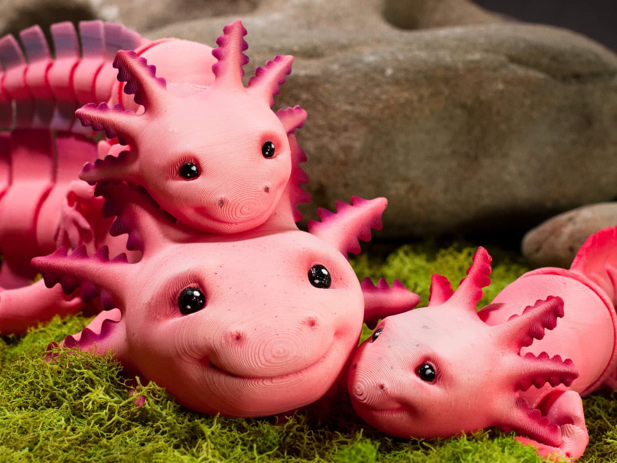 3D Printed Articulated Axolotl​