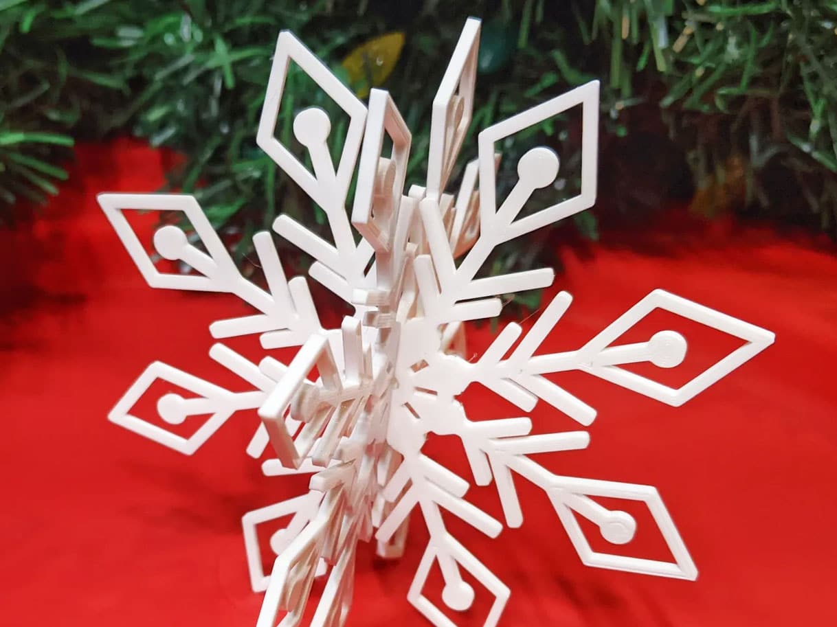 snowflake 3d print